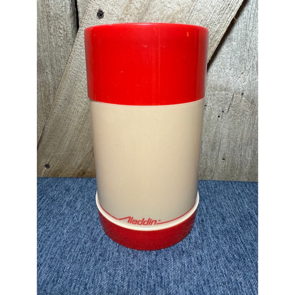 Vintage Aladdin Made in USA Pint Wide Mouth No. 240 Cup No. 44 Stopper Thermos